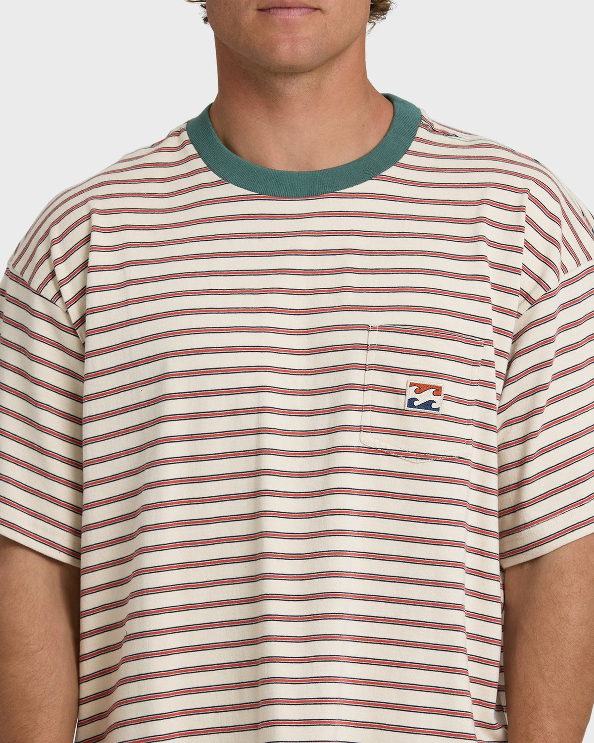 Baxter Crew Short Sleeve T-Shirt - Oatmeal