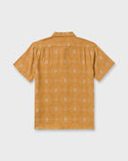 Sundays Jacquard Short Sleeve Woven Shirt - Golden Haze