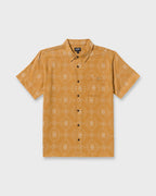 Sundays Jacquard Short Sleeve Woven Shirt - Golden Haze