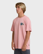 Crayon Wave Premium Short Sleeve T-Shirt - Vintage Pink