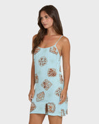Tidal Crush Mini Dress - Clearwater