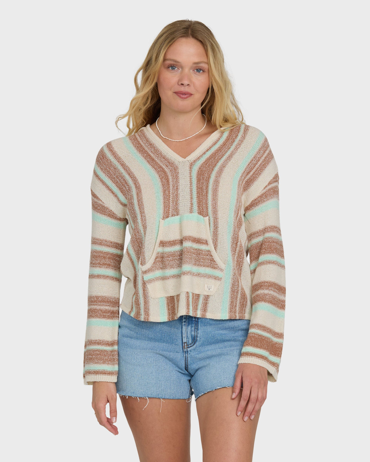 Baja Beach Hooded Sweater - Sugar Almond