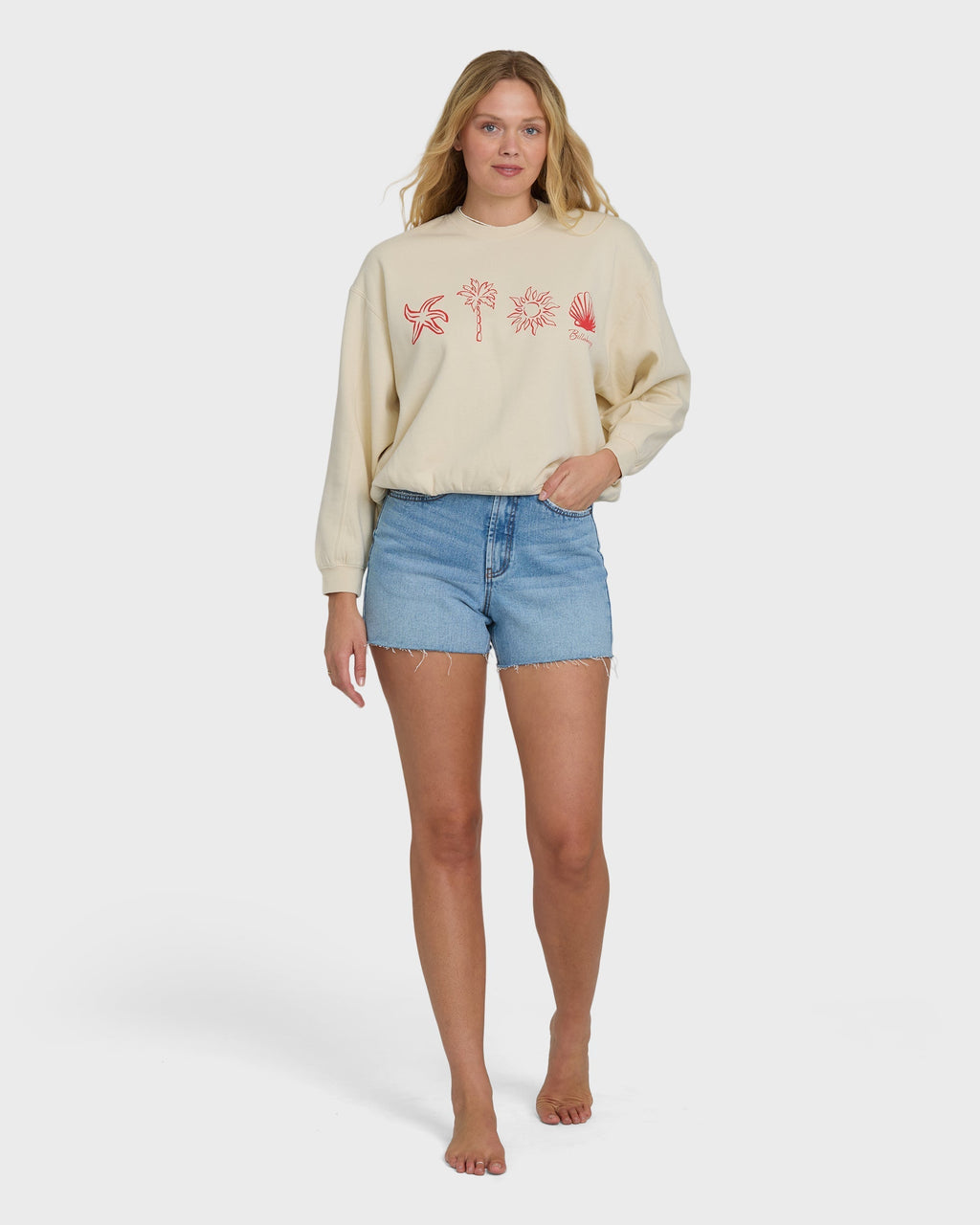 Treasure Cay Crewneck Sweatshirt - White Cap