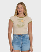 Sunny Out Short Sleeve Cotton T-Shirt - Dove