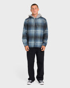 Baja Long Sleeve Flannel Shirt - Dark Denim