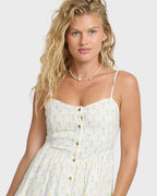 Prairie Days Mini Dress - Salt Crystal