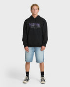 Tribal Pullover Hoodie - Black