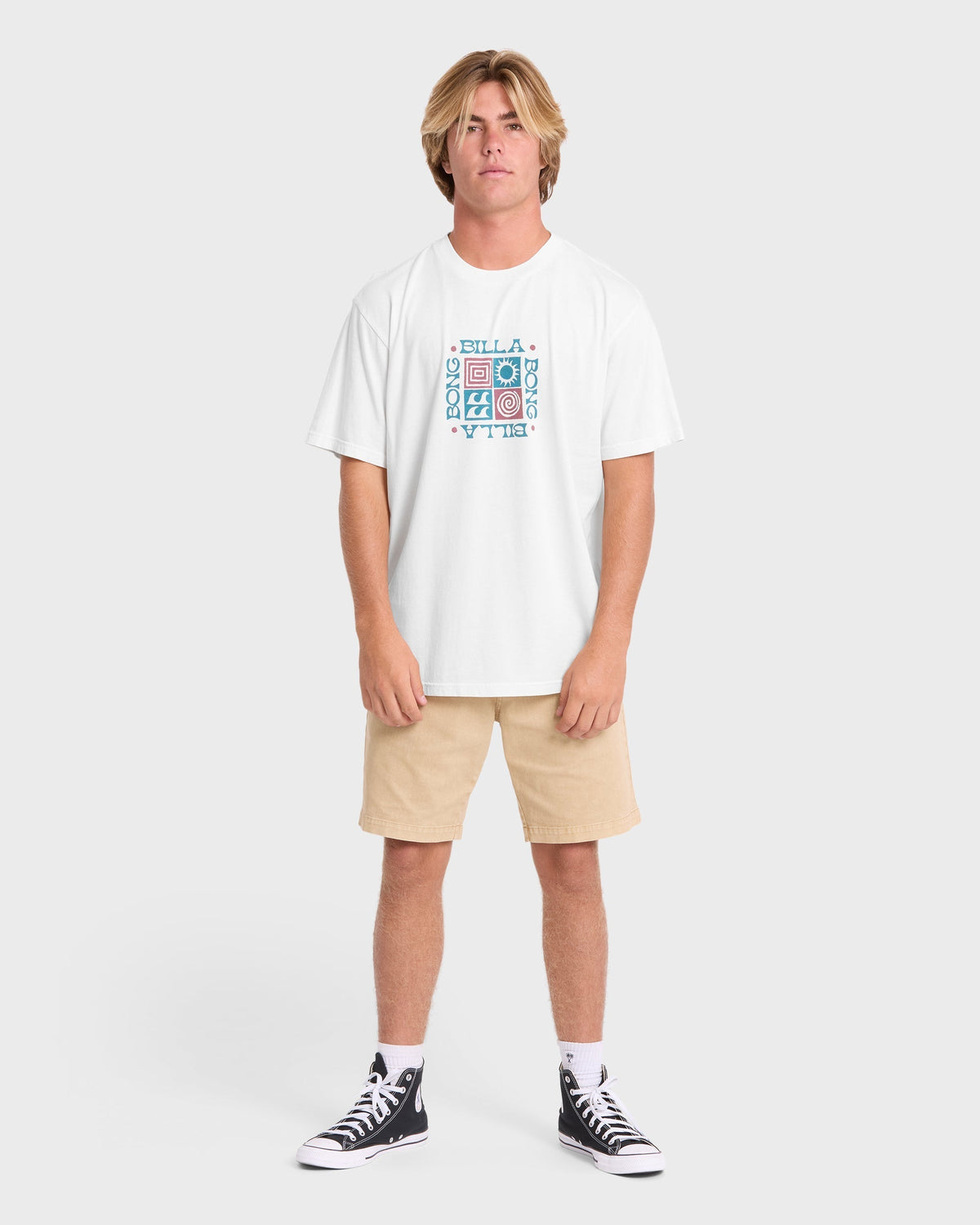 Quarter Premiumss Short Sleeve Knit T-Shirt - Off White